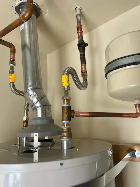 Water heater installation and plumbing repair in Camino